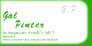 gal pinter business card